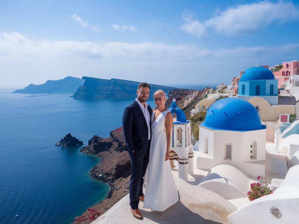 Voyage de noces grèce santorin : l'île romantique par excellence